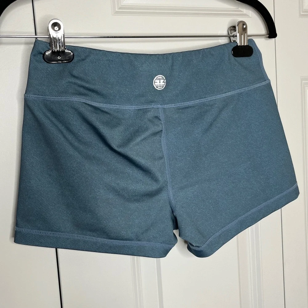 IAB MFG Athletic Shorts Blue High Rise Workout Shorts Medium / 8